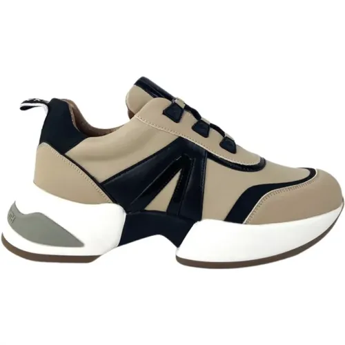 Camel Sneakers with Black Details , female, Sizes: 7 UK - Alexander Smith - Modalova