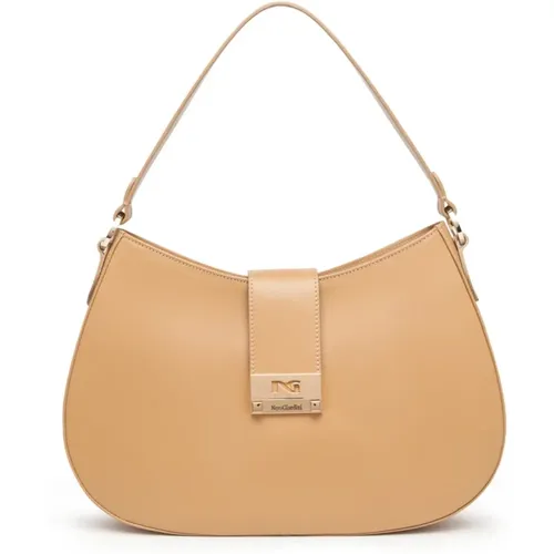 Leather Handbag with Zip Closure for Women , female, Sizes: ONE SIZE - Nerogiardini - Modalova