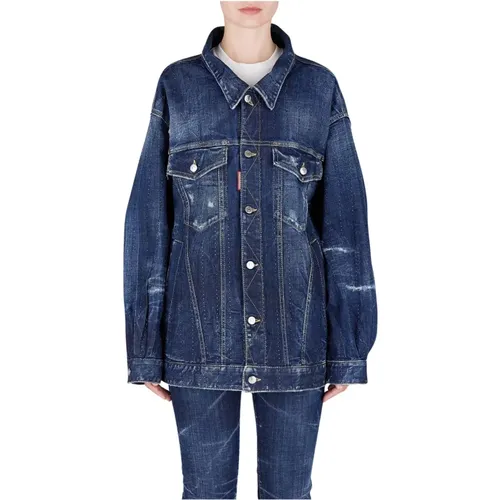 Stylish Denim Jacket , female, Sizes: 3XS - Dsquared2 - Modalova