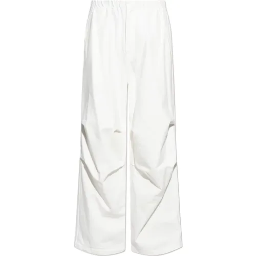 Wide Trousers, male, , Size: S Relaxed-fitting cotton trousers - Jil Sander - Modalova