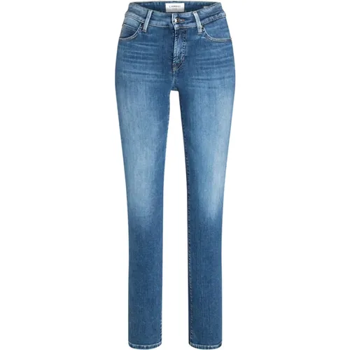 Bequeme Blaue Denim Skinny Jeans - CAMBIO - Modalova
