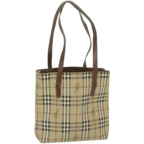 Pre-owned Tote Bags, female, , Size: ONE SIZE Pre-owned Leather shoulder-bags - Burberry Vintage - Modalova