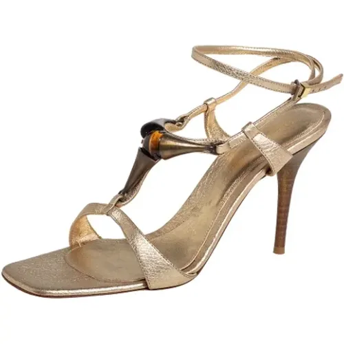 Pre-owned Sandals, female, , Size: 7 US Pre-owned Leather sandals - Gianvito Rossi Pre-owned - Modalova