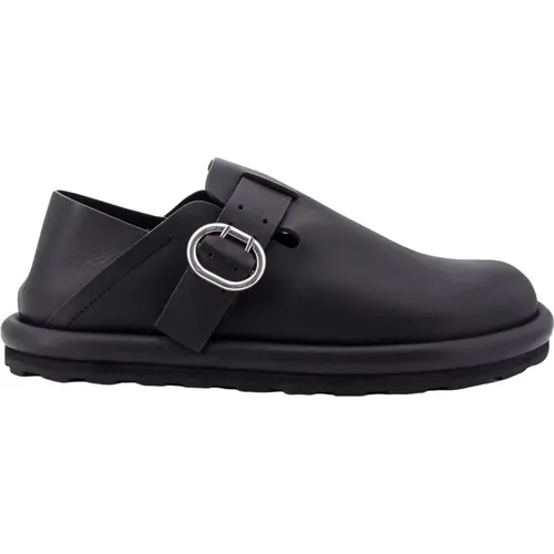 Leather Sandals with Adjustable Strap , male, Sizes: 5 UK - Jil Sander - Modalova