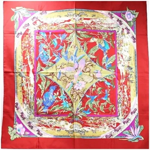 Pre-owned Scarves, female, , Size: ONE SIZE Pre-owned Silk scarves - Hermès Vintage - Modalova