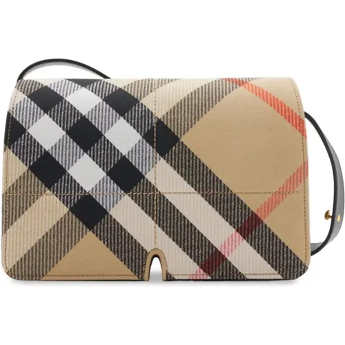 Check Pattern Shoulder Bag , female, Sizes: ONE SIZE - Burberry - Modalova