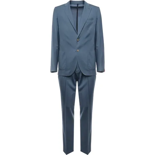 Single Breasted Suits, male, , Size: XL Jacket with Two-Button Closure - Santaniello - Modalova