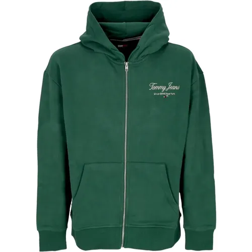 Zip-throughs, male, , Size: L Zip Hoodie Luxe Style - Tommy Hilfiger - Modalova