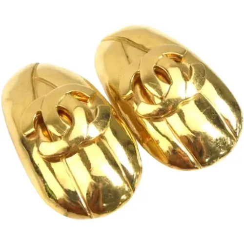 Pre-owned Jewellery, female, , Size: ONE SIZE Pre-owned Metal earrings - Chanel Vintage - Modalova