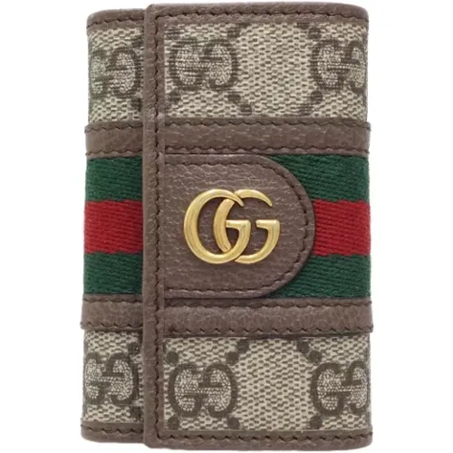 Pre-owned Accessories, female, , Size: ONE SIZE Pre-owned Canvas key-holders - Gucci Vintage - Modalova