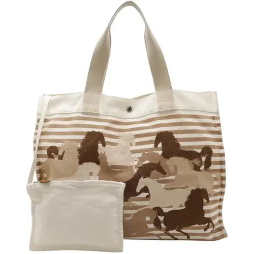 Pre-owned Tote Bags, female, , Size: ONE SIZE Pre-owned Canvas totes - Hermès Vintage - Modalova