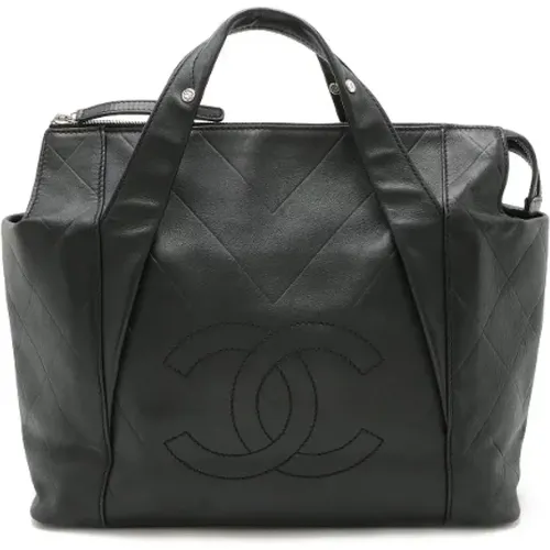 Pre-owned Tote Bags, female, , Size: ONE SIZE Pre-owned Leather handbags - Chanel Vintage - Modalova