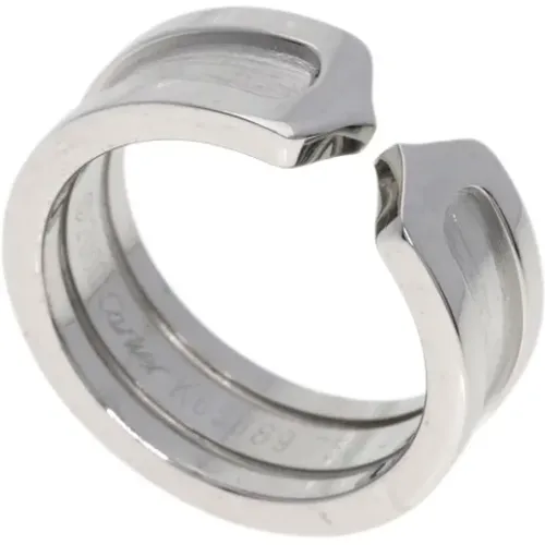 Pre-owned White Gold rings , female, Sizes: ONE SIZE - Cartier Vintage - Modalova