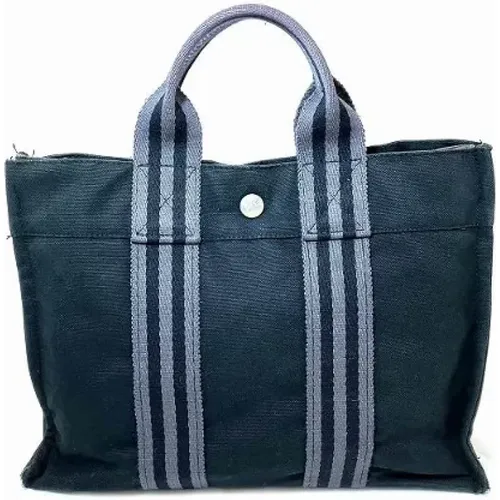 Pre-owned Tote Bags, female, , Size: ONE SIZE Pre-owned Canvas handbags - Hermès Vintage - Modalova