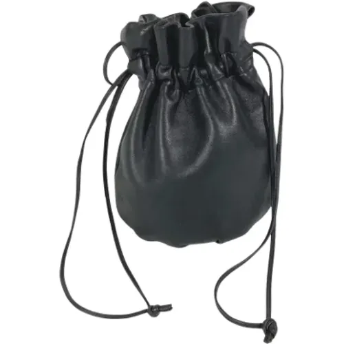 Pre-owned Bucket Bags, female, , Size: ONE SIZE Pre-owned Leather shoulder-bags - Bottega Veneta Vintage - Modalova