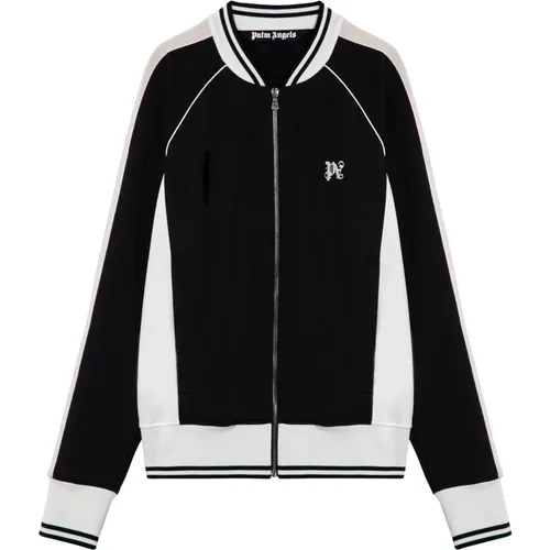 Zip Cardigan Sweatshirt , male, Sizes: S, L, M - Palm Angels - Modalova