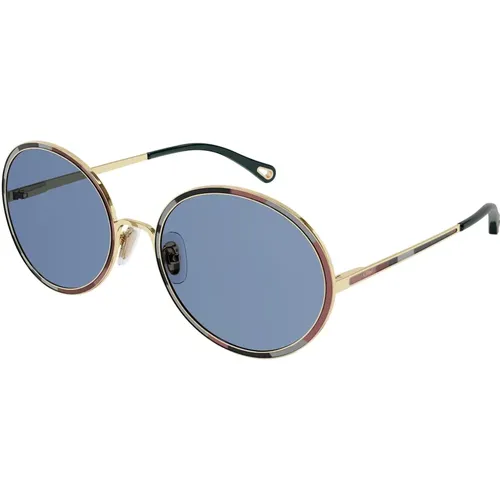 Sunglasses,Stylische Sonnenbrille für Frauen,Glänzende klassische goldene Sonnenbrille Ch0100S - Chloé - Modalova