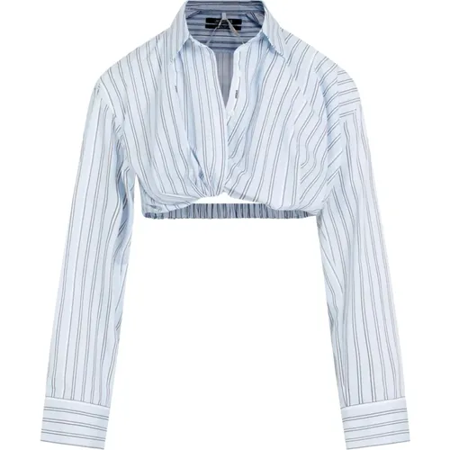 Striped Cotton Shirt , female, Sizes: S, 2XS - Jacquemus - Modalova