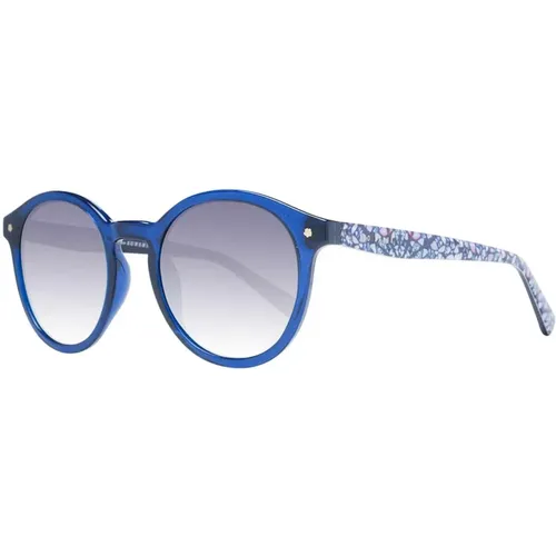 Blaue Runde Sonnenbrille mit Gradient 100% UV-Schutz - Ted Baker - Modalova