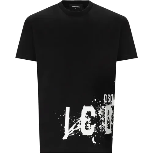 Icon Splash Cool FIT T-Shirt , male, Sizes: XL, 2XL - Dsquared2 - Modalova