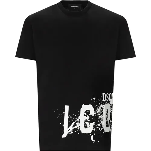 Icon Splash Cool FIT T-Shirt , male, Sizes: XL, S, 2XL, L, M - Dsquared2 - Modalova