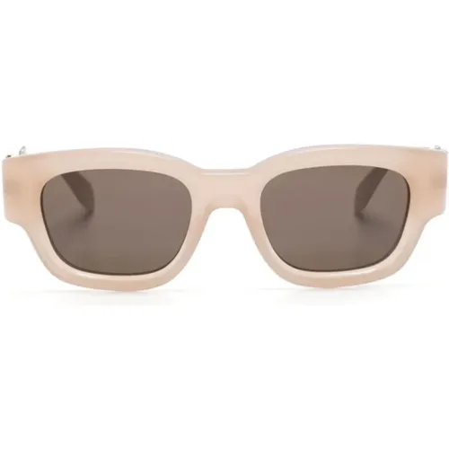 Posey Sunglasses with Logo , unisex, Sizes: 51 MM - Palm Angels - Modalova