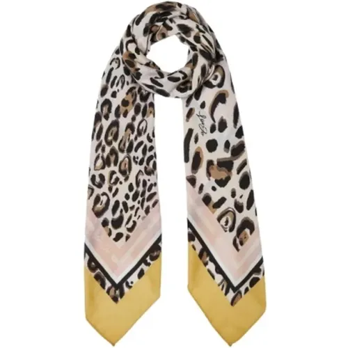 Animal Print Scarf , female, Sizes: ONE SIZE - Liu Jo - Modalova