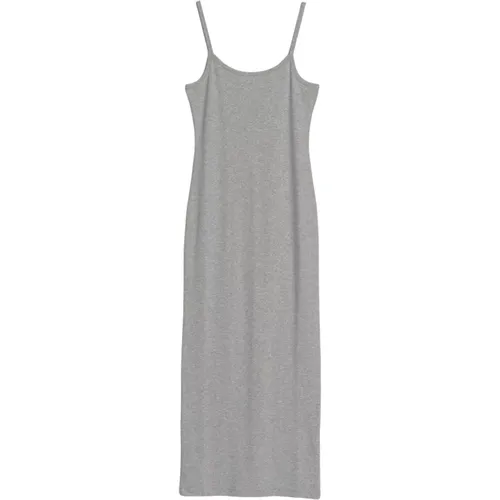 Grey Melange Ease Ribbed Slip Dress , Damen, Größe: XS - Aim'n - Modalova