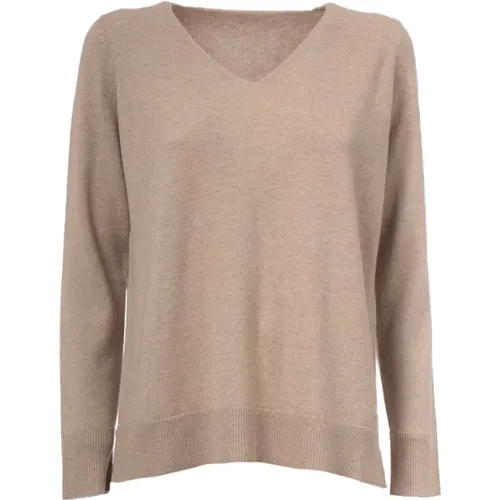 Wool, Silk, and Cashmere Knit Sweater , female, Sizes: L, S - Le Tricot Perugia - Modalova