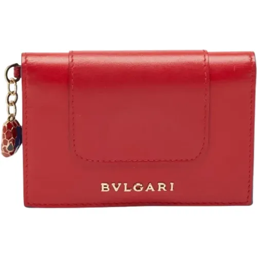 Pre-owned Wallets, female, , Size: ONE SIZE Pre-owned Leather wallets - Bvlgari Vintage - Modalova