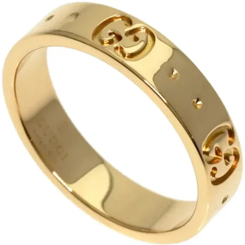 Pre-owned Jewellery, female, , Size: ONE SIZE Pre-owned Gold rings - Gucci Vintage - Modalova