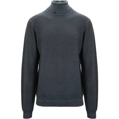 Turtlenecks, male, , Size: L Merino Wool High Neck Sweater - Sun68 - Modalova