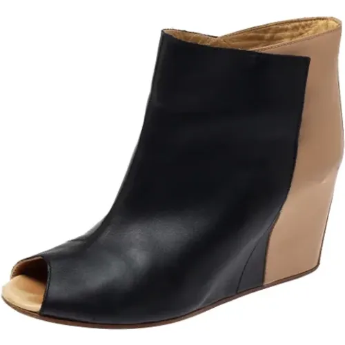 Pre-owned Leather boots , female, Sizes: 6 UK - Maison Margiela Pre-owned - Modalova