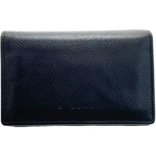 Pre-owned Wallets, female, , Size: ONE SIZE Pre-owned Leather wallets - Bvlgari Vintage - Modalova