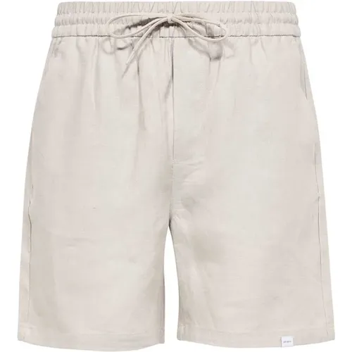 Leinen Bermuda Shorts , Herren, Größe: XL - Les Deux - Modalova