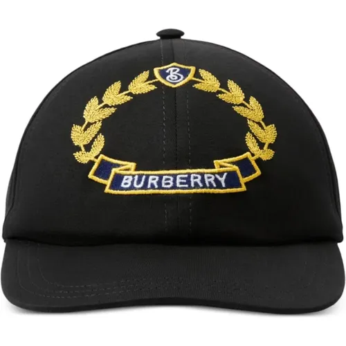 Caps, male, , Size: M Oak Leaf Crest Logo Baseball Cap - Burberry - Modalova