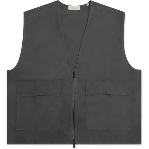 Logo Work Vest Iron Jacket , male, Sizes: XL - Fear Of God - Modalova