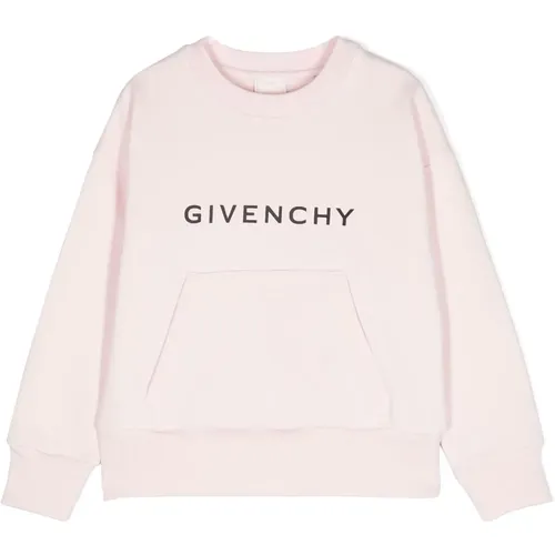 Kinder Pinker Pullover mit Logo-Druck - Givenchy - Modalova