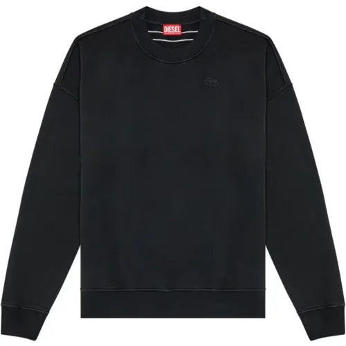 Schwarzer Sweater Strapoval Strickwaren , Herren, Größe: XL - Diesel - Modalova