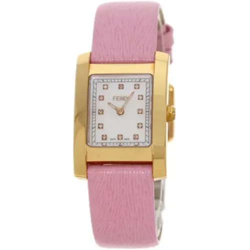 Pre-owned Watches, female, , Size: ONE SIZE Pre-owned Leather watches - Fendi Vintage - Modalova