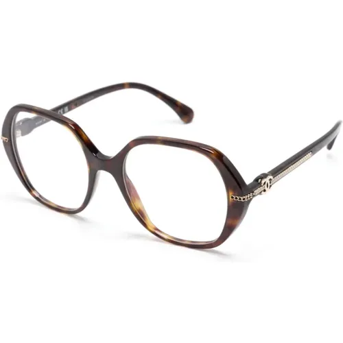 Braun/Havanna Optische Brille, vielseitiger Stil , Damen, Größe: 52 MM - Chanel - Modalova