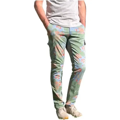 Jungle Print Cargo Pants , male, Sizes: 2XL - Mason's - Modalova