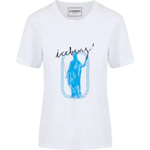 Roma Print T-Shirt Iceberg - Iceberg - Modalova