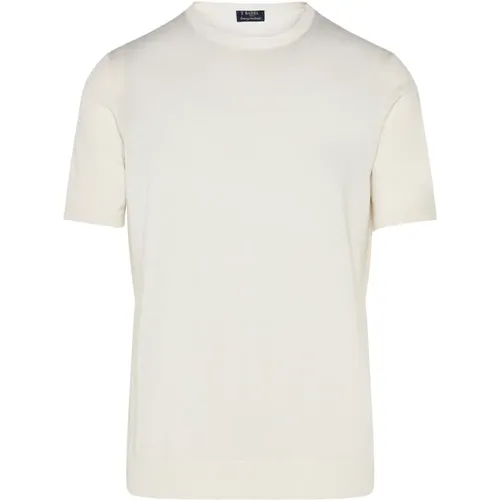 Silk T-shirt , male, Sizes: 3XL, L, M, XL, 2XL - Barba - Modalova