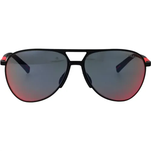 Sunglasses, male, , Size: 59 MM Stylish Sunglasses with 0PS 53Zs Design - Prada - Modalova