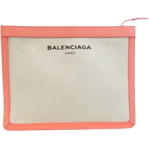 Pre-owned Clutches, female, , Size: ONE SIZE Pre-owned Canvas clutches - Balenciaga Vintage - Modalova