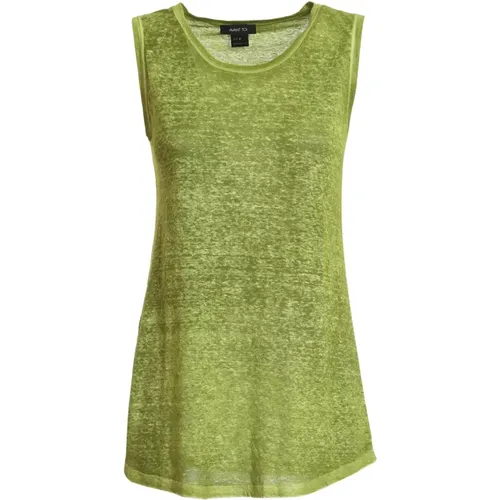 Flared Tank Top in Avocado , female, Sizes: S - Avant Toi - Modalova