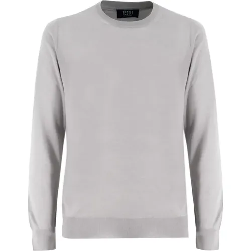 Sweater , male, Sizes: 4XL, 2XL, L, 3XL, XL, 5XL - Fedeli - Modalova