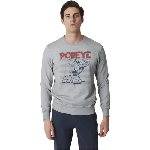 Popeye Sweatshirt for Men , male, Sizes: 2XL - BOB - Modalova