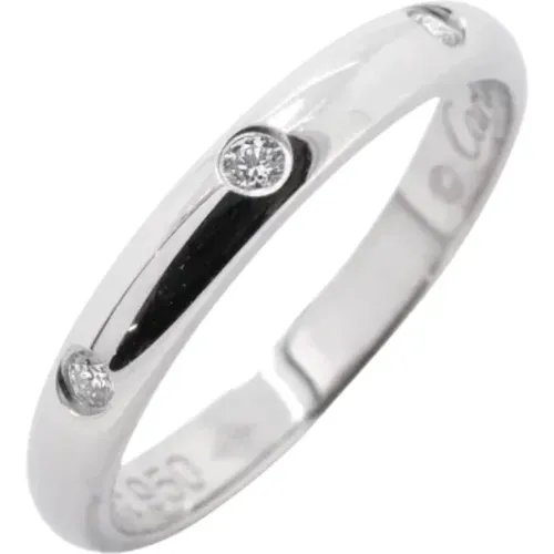 Pre-owned Jewellery, female, , Size: ONE SIZE Pre-owned Platinum rings - Cartier Vintage - Modalova